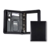 pu a5 deluxe zipped ring binder with calculator and lined pad