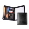 ascot leather a4 deluxe zipped conference folder with calculator