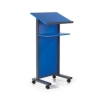 podium mobile lectern bluejpg