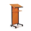 podium mobile lectern orange