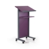 podium mobile lectern purple