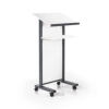 podium mobile lectern white