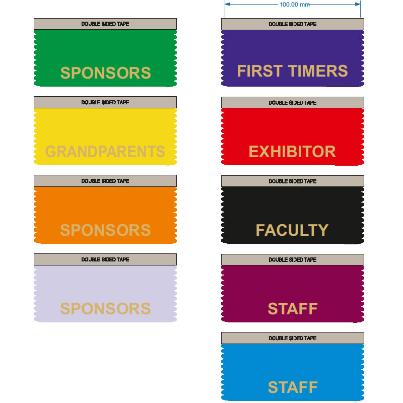 name tag ribbons