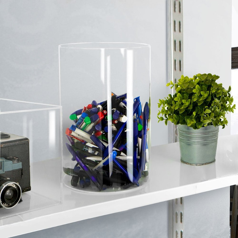Clear Acrylic Cylinder Container