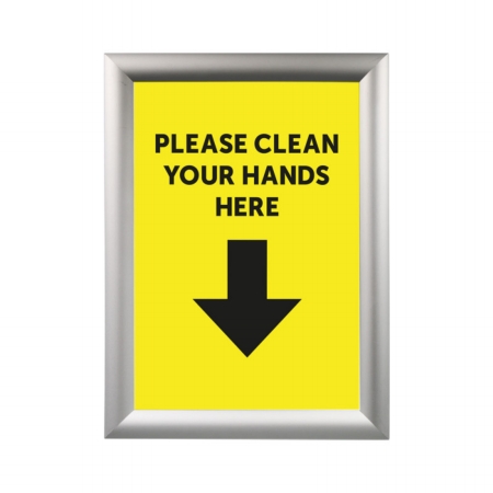 please clean hands here