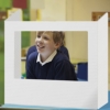 school screen with window