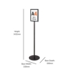 upright double sided a4 sign holder 2
