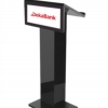 black acrylic lectern