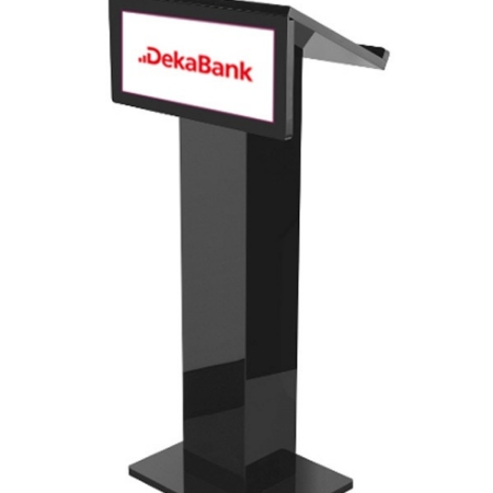 black acrylic lectern
